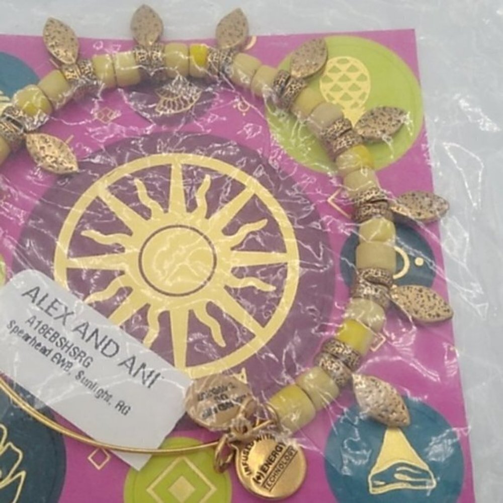 NEW Alex and Ani Spearhead Sunlight Bangle - Picture 6 of 9